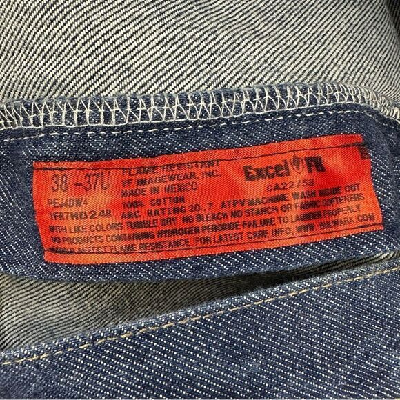 Bulwark FR‎ Jeans Mens 38x35 Blue Denim Flame Resistant Work Wear Straight - Picture 11 of 15